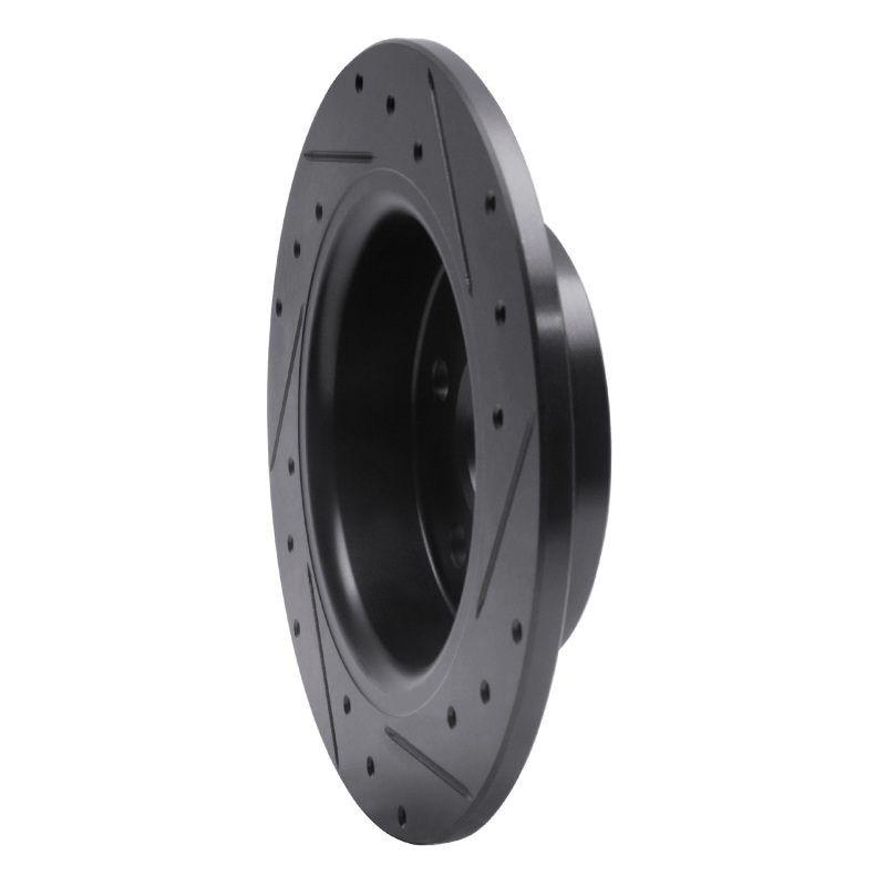 Ford Transit Connect Brake Rotor (1) - Rear Left - R1 Concepts - Drilled & Slotted - Black - `18-`23